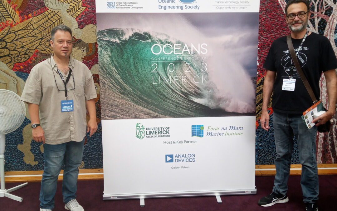 The Marine Robotics Team has presented 3 papers in IEEE Oceans 2023, in Limerick, Ireland